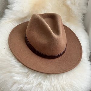 Brixton Messer Fedora Hat XS — brown